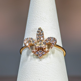 Pırlanta fleur de lis yüzük
