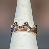Diamond crown ring