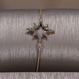 Champagne diamond star bracelet